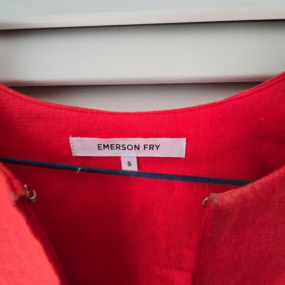 Linen red top - Picture 2 of 3